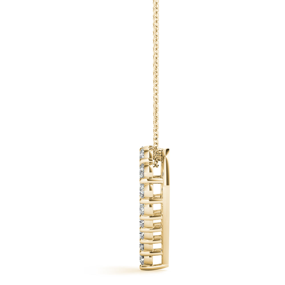Heart Shaped Diamond Pendant