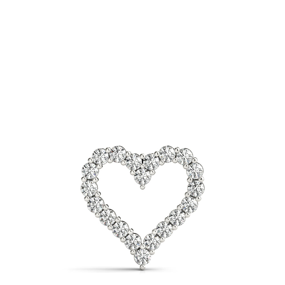 Heart Shaped Diamond Pendant
