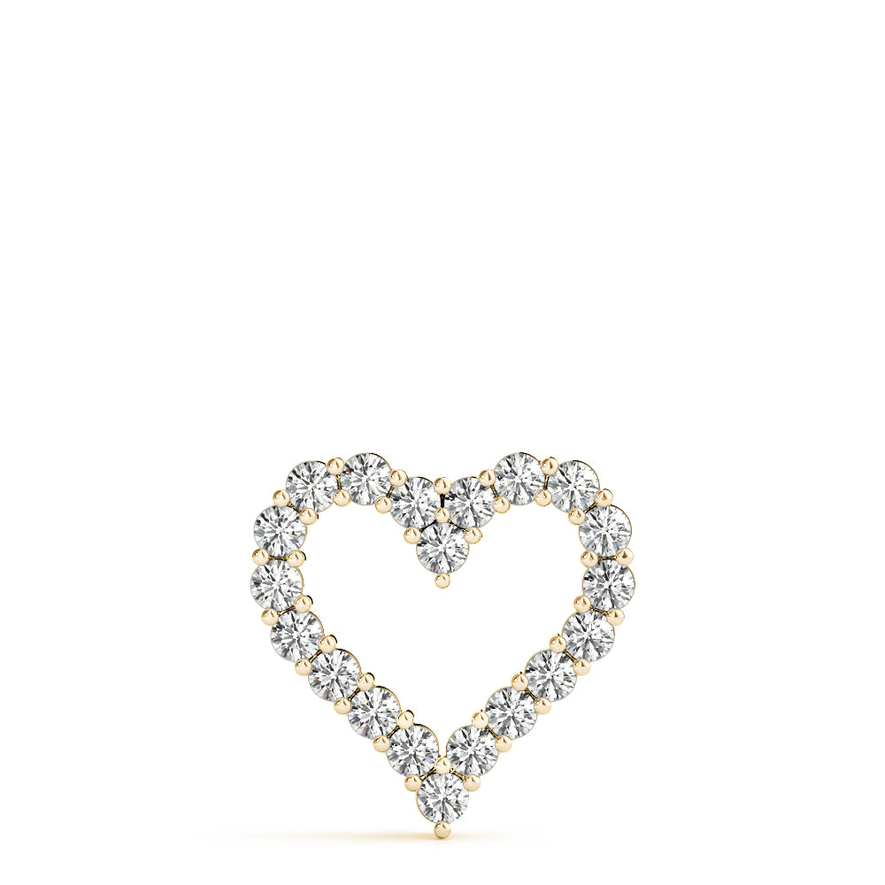 Heart Shaped Diamond Pendant