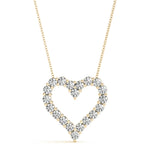 Heart Shaped Diamond Pendant