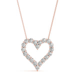 Heart Shaped Diamond Pendant