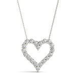 Heart Shaped Diamond Pendant