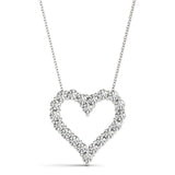Heart Shaped Diamond Pendant