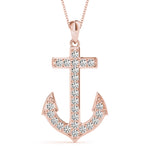 DIAMOND ANCHOR PENDANT