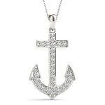 DIAMOND ANCHOR PENDANT