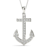 DIAMOND ANCHOR PENDANT