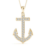 DIAMOND ANCHOR PENDANT
