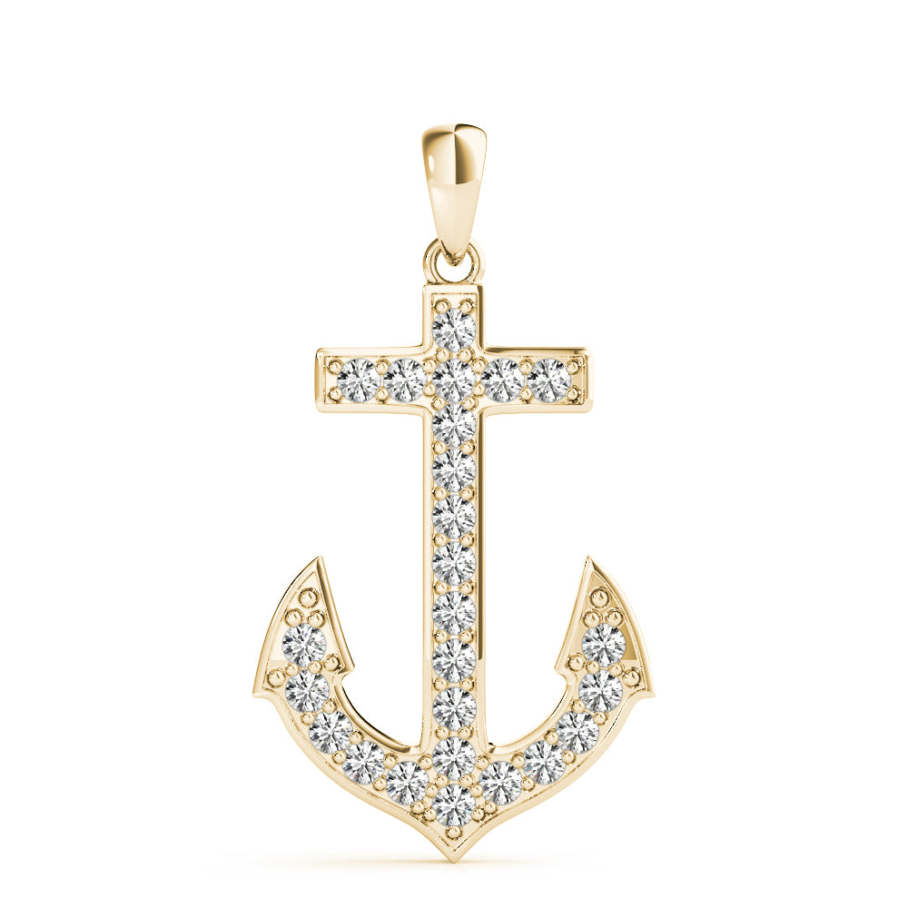 DIAMOND ANCHOR PENDANT