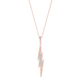 Natural Diamond THUNDERBOLT PENDANT