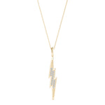 Natural Diamond THUNDERBOLT PENDANT