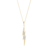 Natural Diamond THUNDERBOLT PENDANT