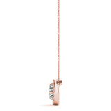Lab Grown Crescent Moon Fashion Pendant