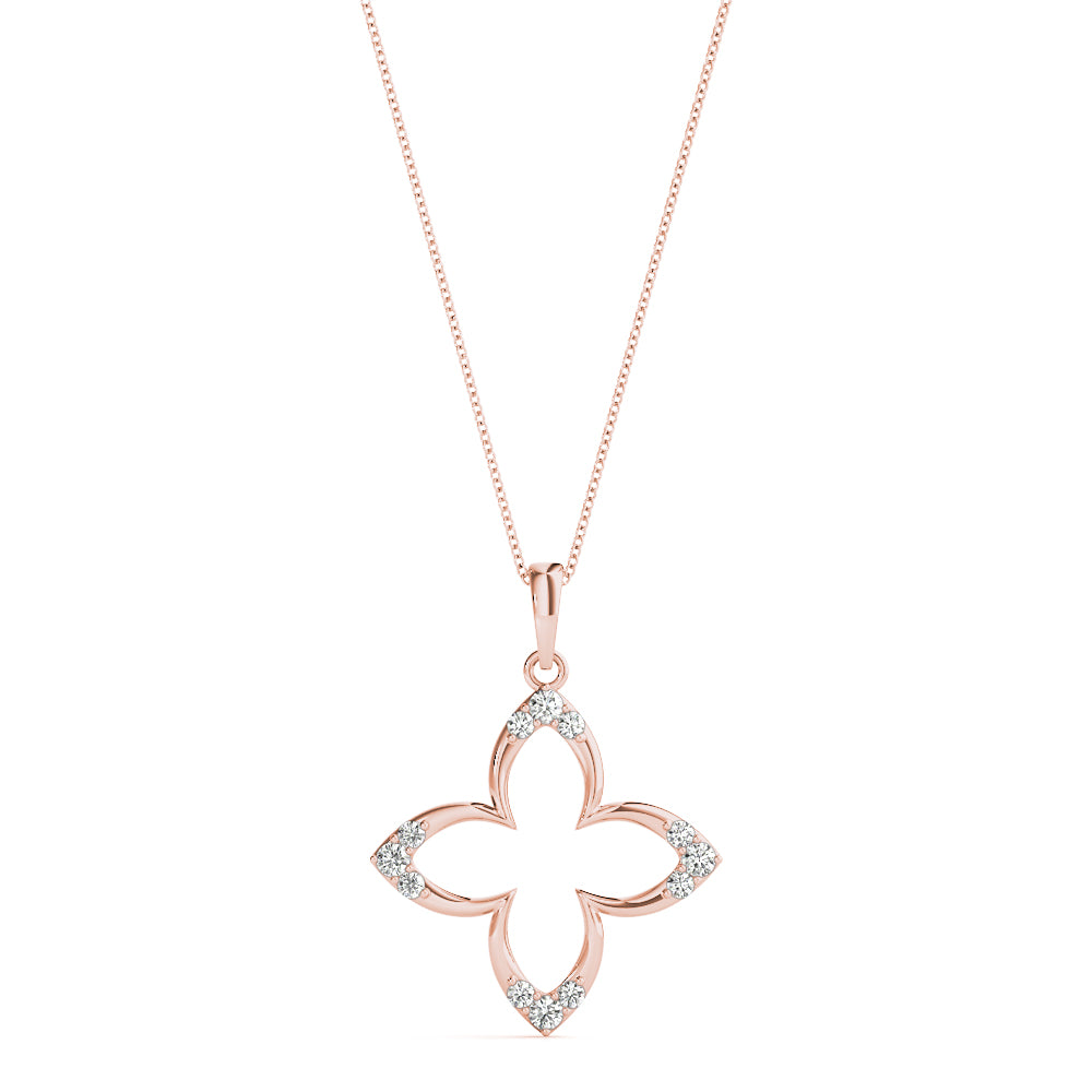 Natural Diamond Star Shape Fashion Pendant