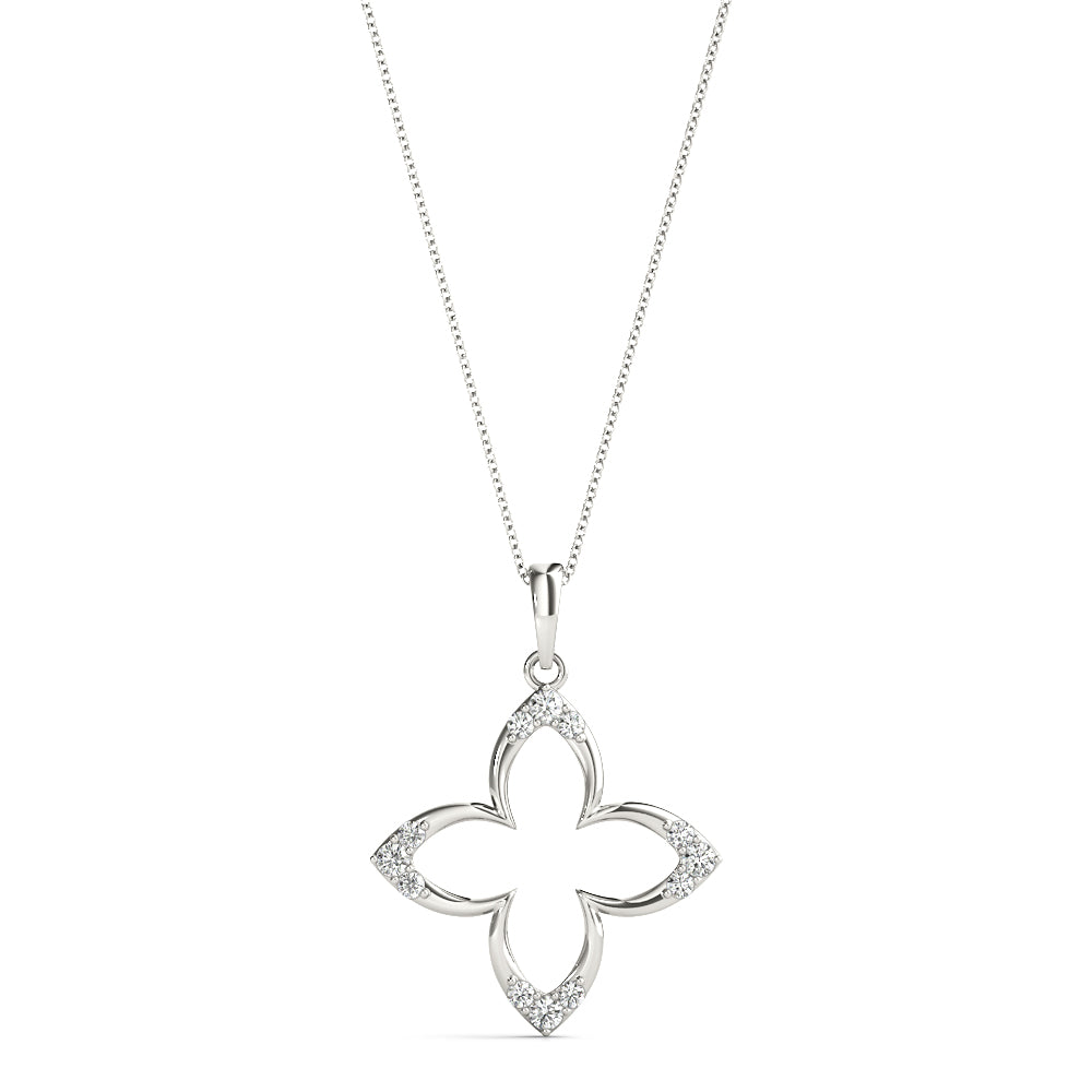 Natural Diamond Star Shape Fashion Pendant