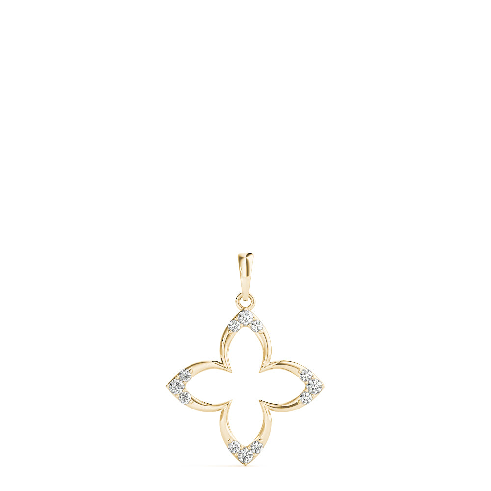 Lab Grown Star Shape Fashion Pendant