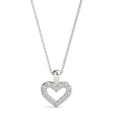 Natural Diamond Heart Shape Fashion Pendant