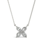 Marquise Shape Flower Pendants