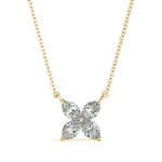 Marquise Shape Flower Pendants