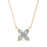 Marquise Shape Flower Pendants