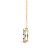 Marquise Shape Flower Pendants