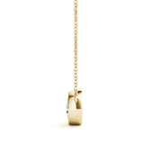 Solitaire Bezel Set Diamond Pendant