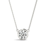 Solitaire Bezel Set Diamond Pendant