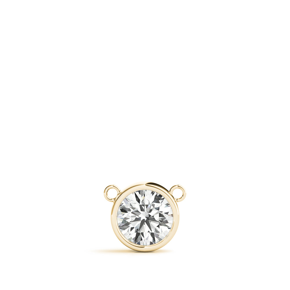 Solitaire Bezel Set Diamond Pendant