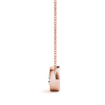 Solitaire Bezel Set Diamond Pendant