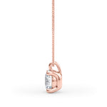 Four Prong Solitaire Diamond Pendant
