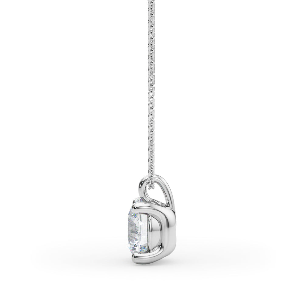 Four Prong Solitaire Diamond Pendant