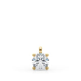 Four Prong Solitaire Diamond Pendant
