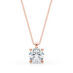 Four Prong Solitaire Diamond Pendant