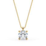 Four Prong Solitaire Diamond Pendant