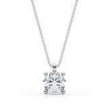 Four Prong Solitaire Diamond Pendant