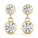 Lab Grown Diamond Two-Stone Dangler Earrings