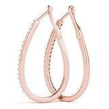 Tear Drop Hoop Earrings
