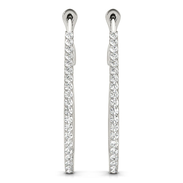 Tear Drop Hoop Earrings