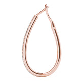 Tear Drop Hoop Earrings