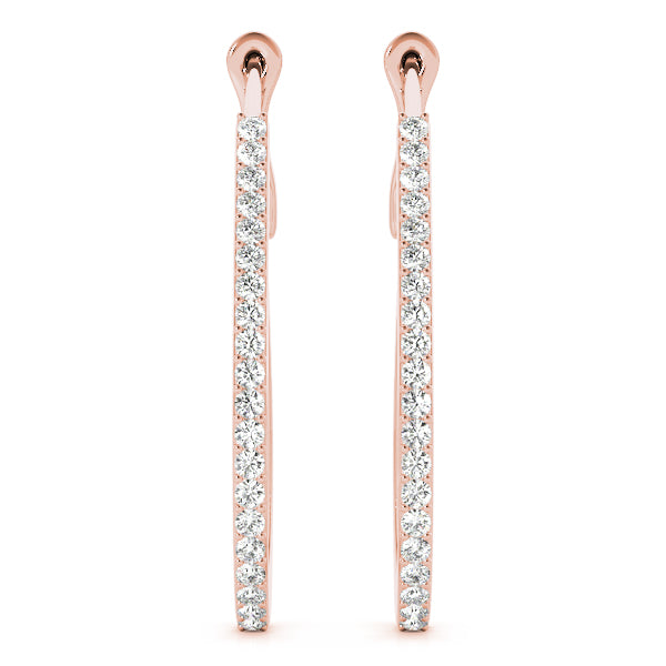 Tear Drop Hoop Earrings