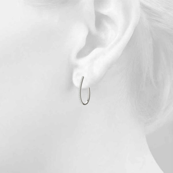 Tear Drop Hoop Earrings