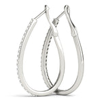 Tear Drop Hoop Earrings