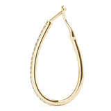 Tear Drop Hoop Earrings
