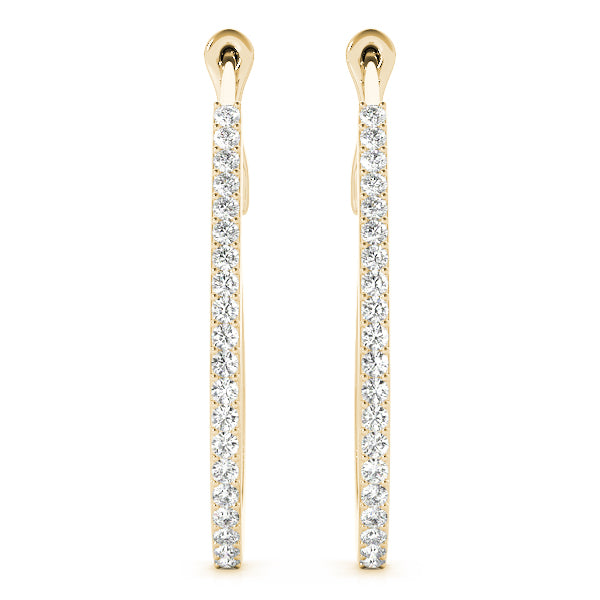 Tear Drop Hoop Earrings