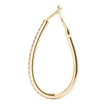 Tear Drop Hoop Earrings