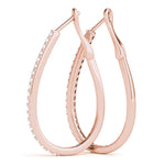 Tear Drop Hoop Earrings