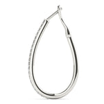 Tear Drop Hoop Earrings