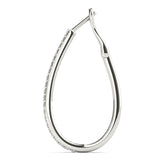 Tear Drop Hoop Earrings
