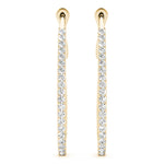 Tear Drop Hoop Earrings