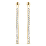 Tear Drop Hoop Earrings