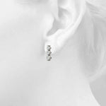 Single Shared Prong Drop Earrings